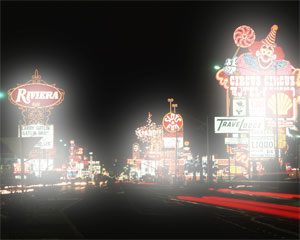 Night vision loss Vegas scene
